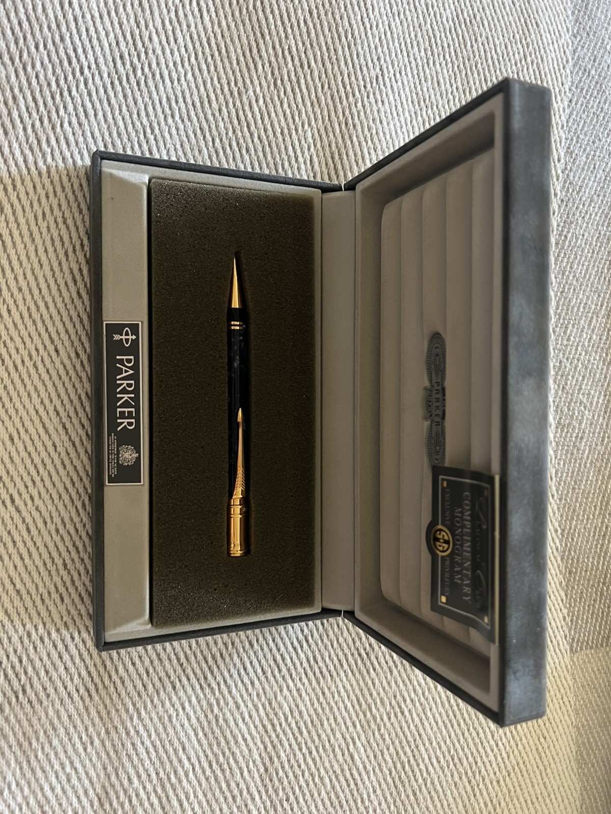 PARKER DUOFOLD CENTENNIAL MARBLE BLUE MECHANICAL PENCIL