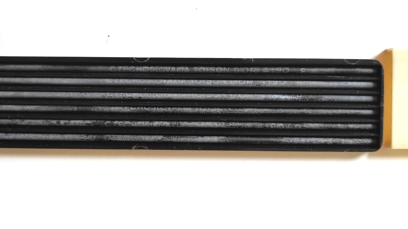 BOHEMIA WORKS Pencil Leads 4190 Set of 6 in 6 Plastic Boxes,Czechoslovakia 1970s