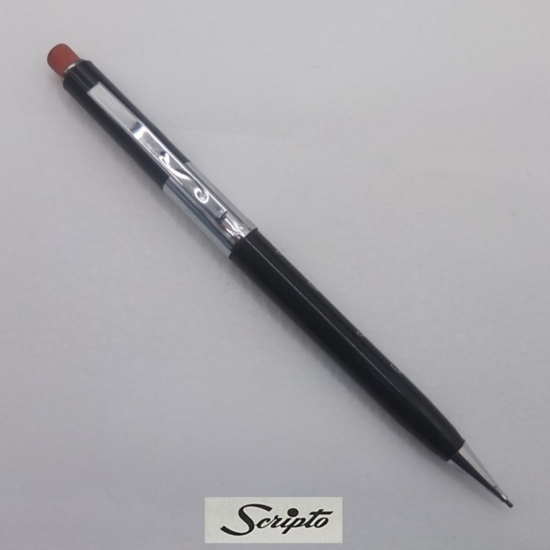 vintage SCRIPTO P360 0.9mm lead pencil c.1975—steel company promo—very good cond
