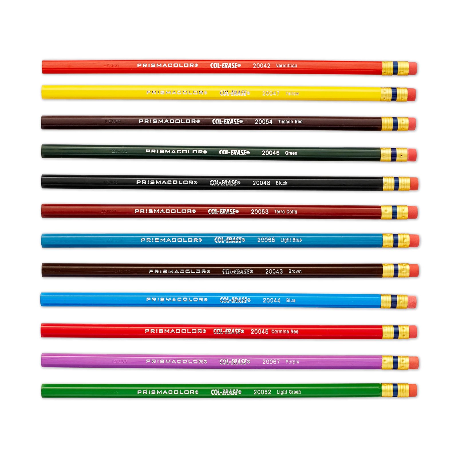 Prismacolor Col-Erase Erasable Colored Pencils, Adult 12 Count, Assorted