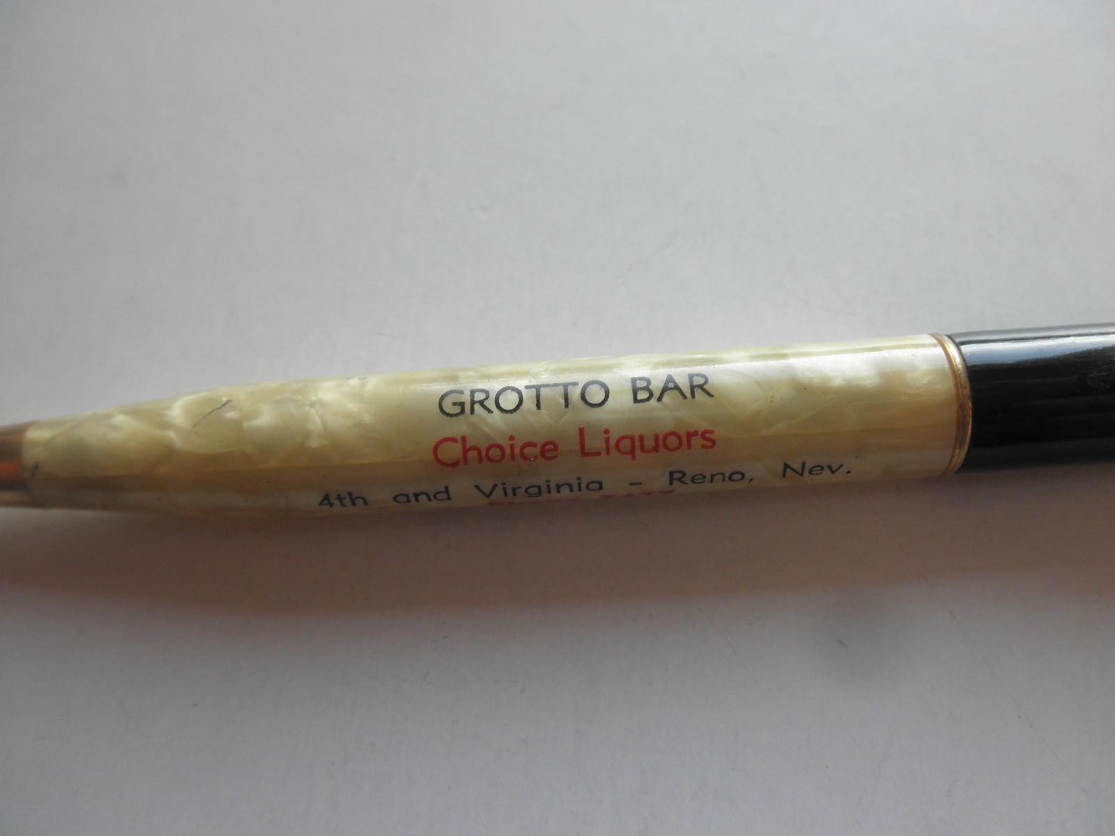 Reno Nevada -Grotto Bar -Mechanical Pencil Ritepoint Vintage