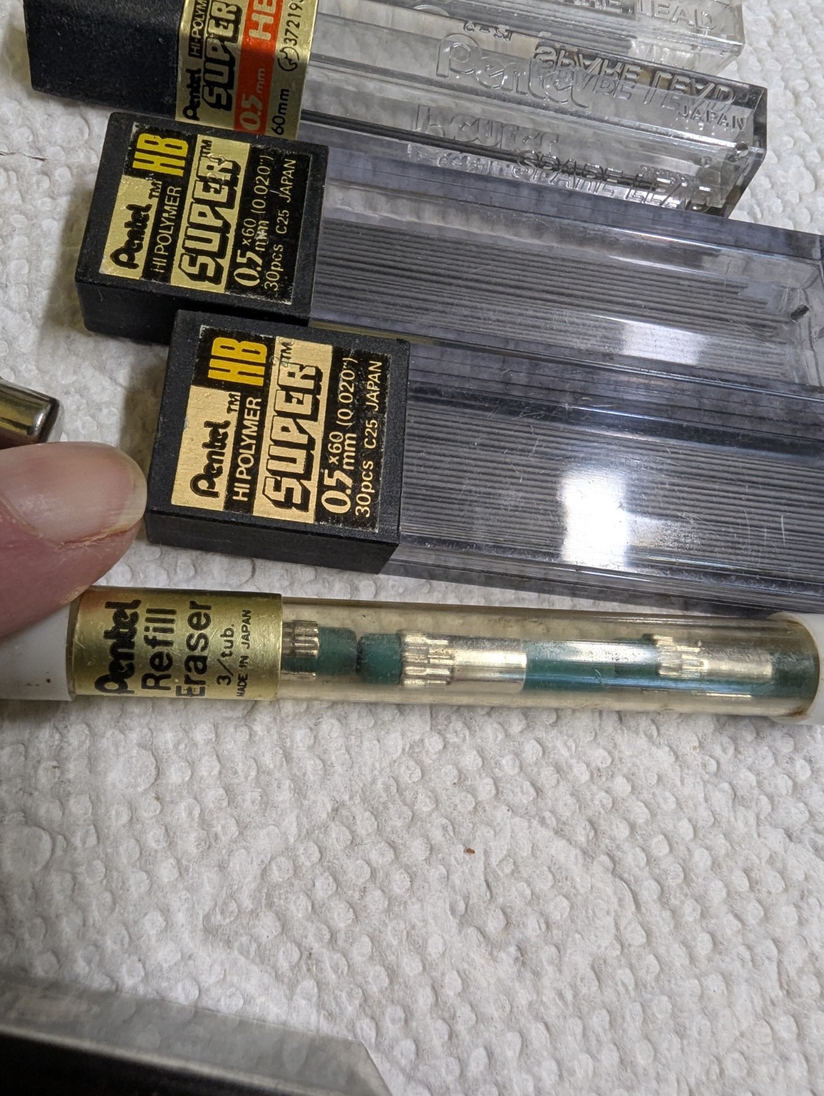 PENTEL Mechanical Pencil & Leads HUGE VARIETY LOT Vintage New & Old