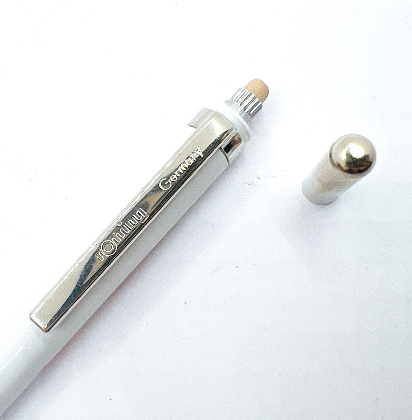 NOS rotring tikky special Mechanical Pencil White 0.9/1.0mm 0.9 1.0