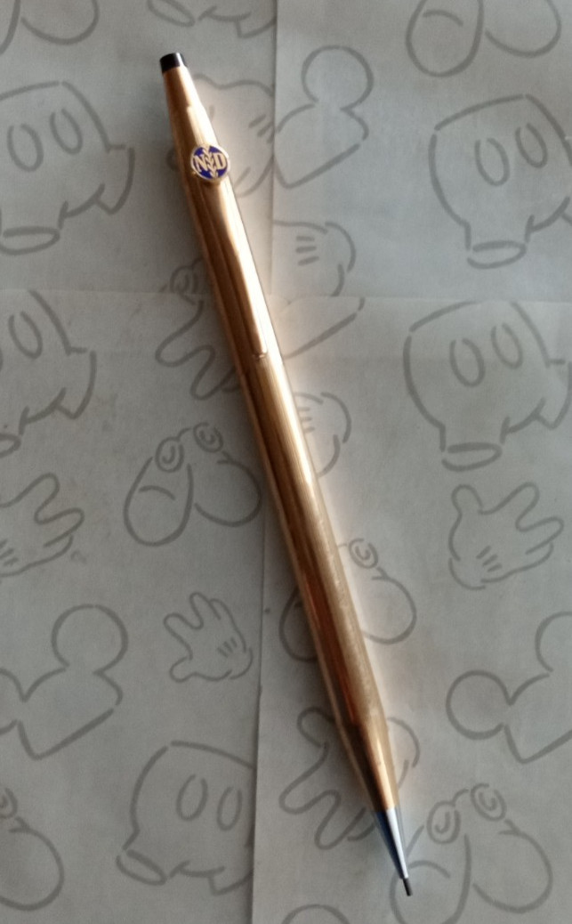 Cross 1/20 14K Gold Filled Mechanical Pencil Made in USA ND Logo