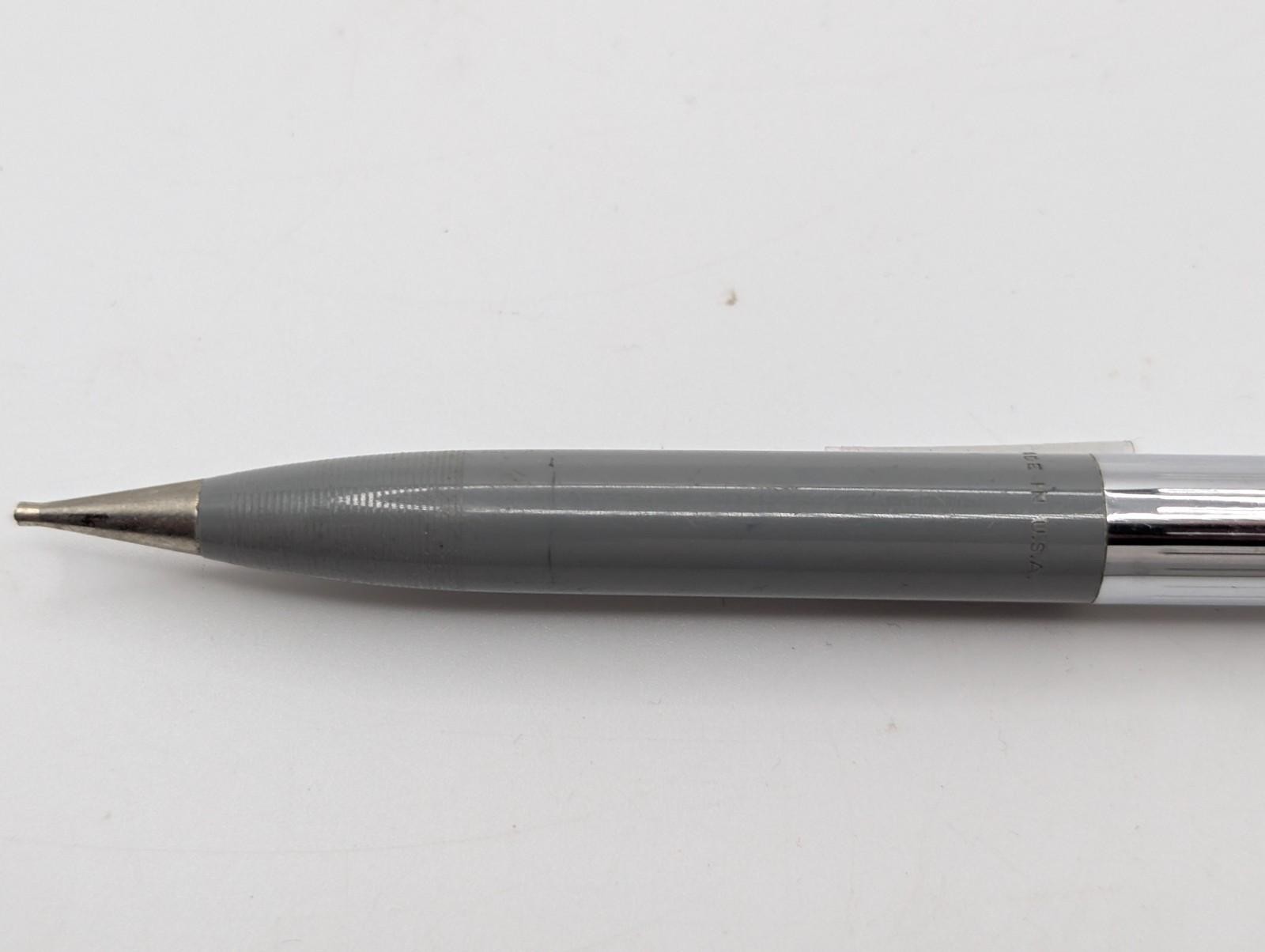 Vintage Sheaffers Grey & Chrome Mechanical Pencil Made In USA