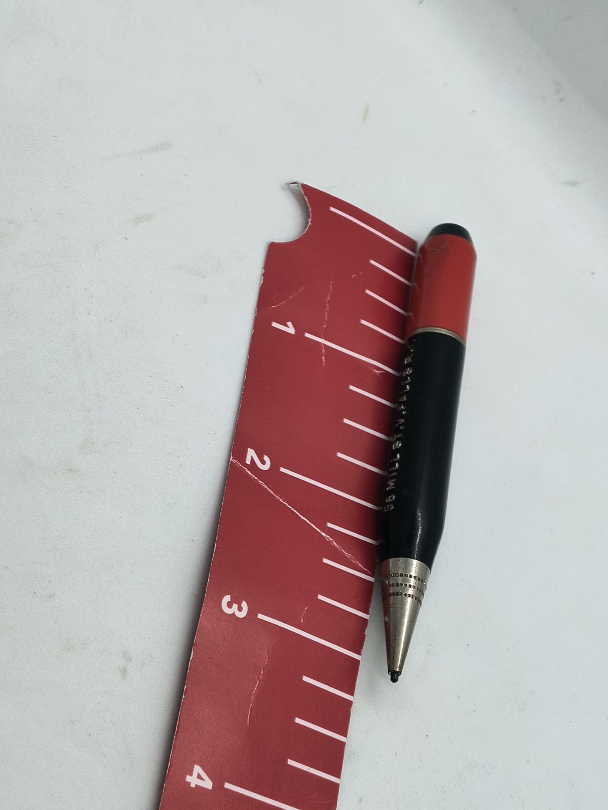 VTG Miniature Red & Black Mechanical Pencil-Continuous Twist, Ad. People’s Coal