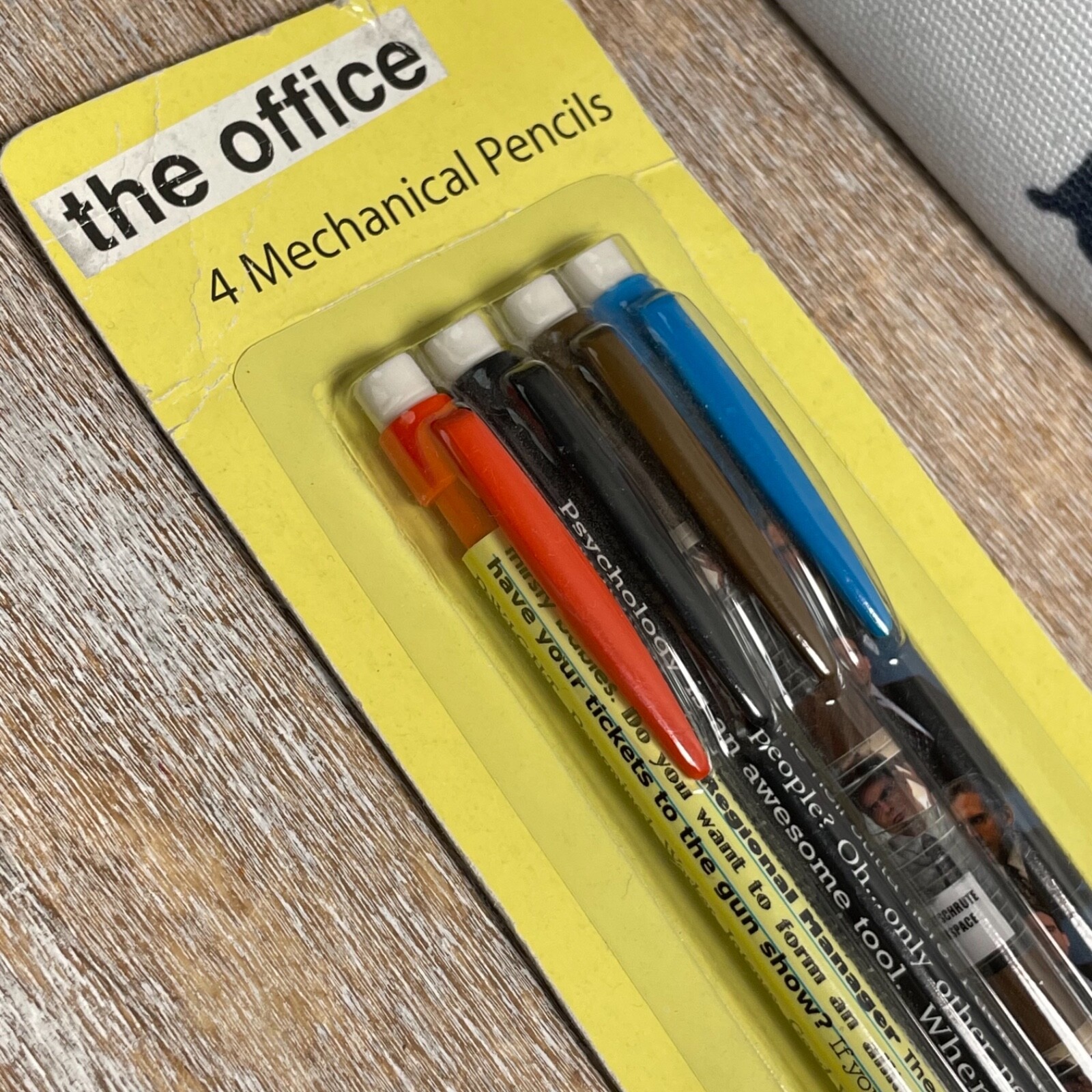 Lot of 2 The Office Pencil Case 7.5×5″, 4 Mechanical Pencils 0.7 mm Lead New