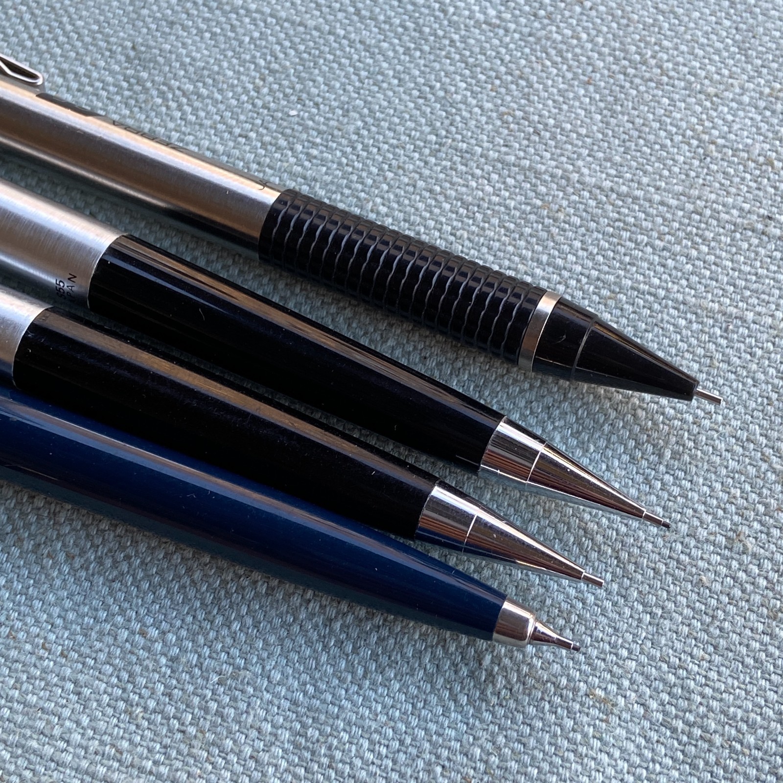 Vintage Drafting Pentel 5 S55 Parker Zebra M-301 Pencil 0.5 m/m 4H HB Lead Lot M