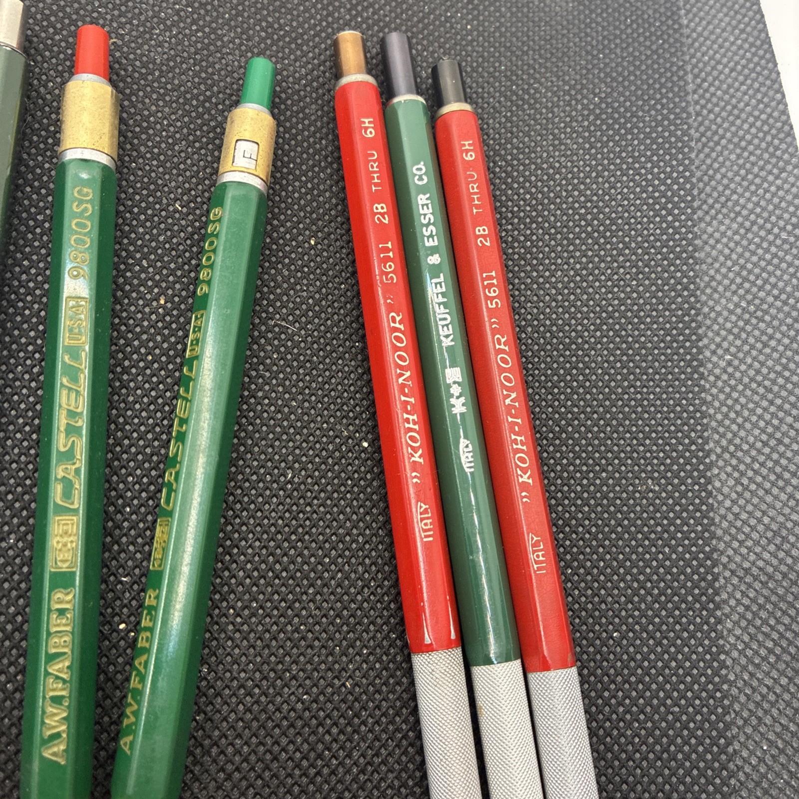 15 Lead Holders Lots Keufel Faber Charrette 9800 Sg Locktite #131 CCC