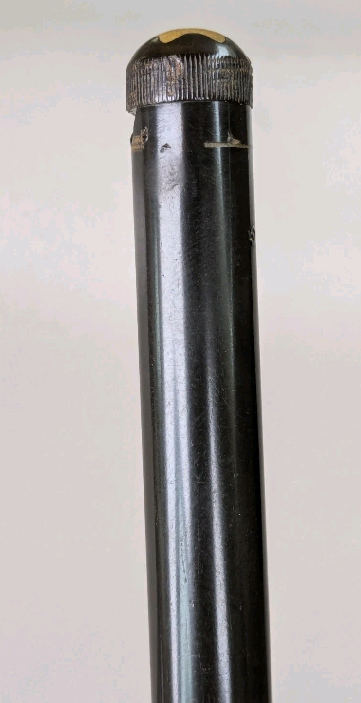 Antique Mont Blanc Pencil Lead Holder Circa 1930s Hard Rubber Round 6 Inches HTF