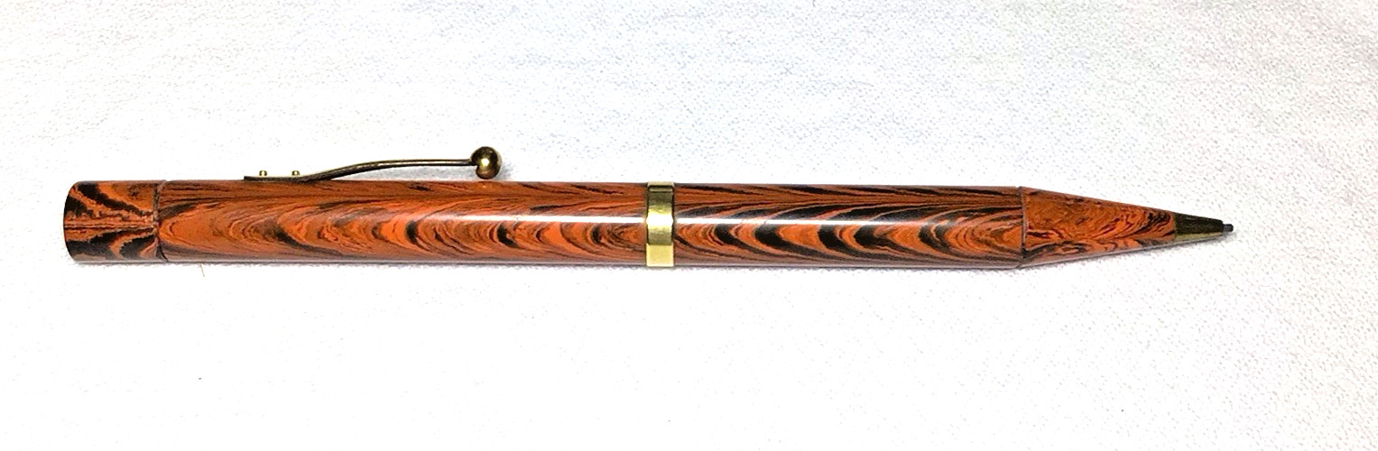 Waterman Pencil Red Ripple 56 Excellent Working Condition.