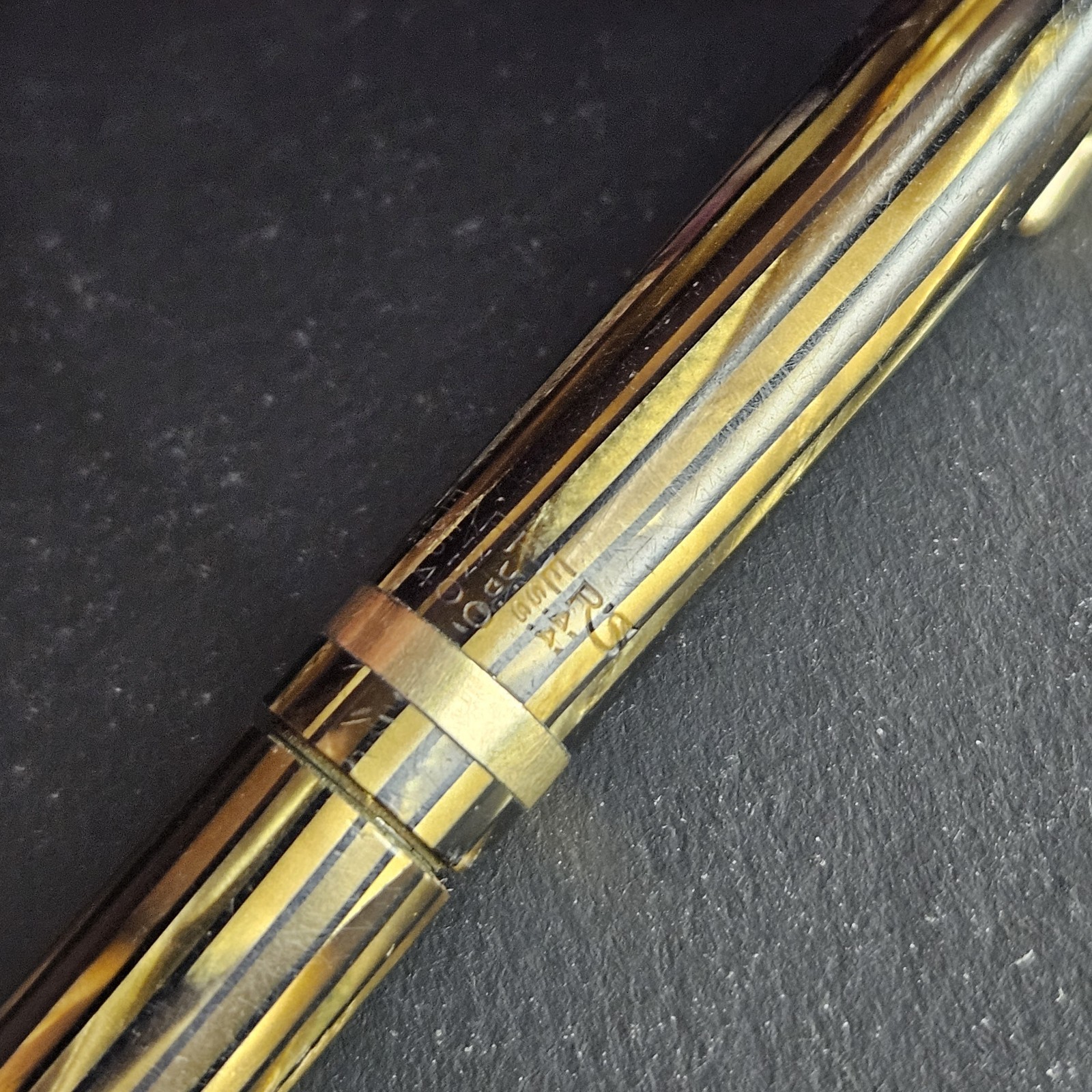 Vintage Brown 40s Sheaffer 400 Twist Mechanical Pencil Celluloid Gold Trim