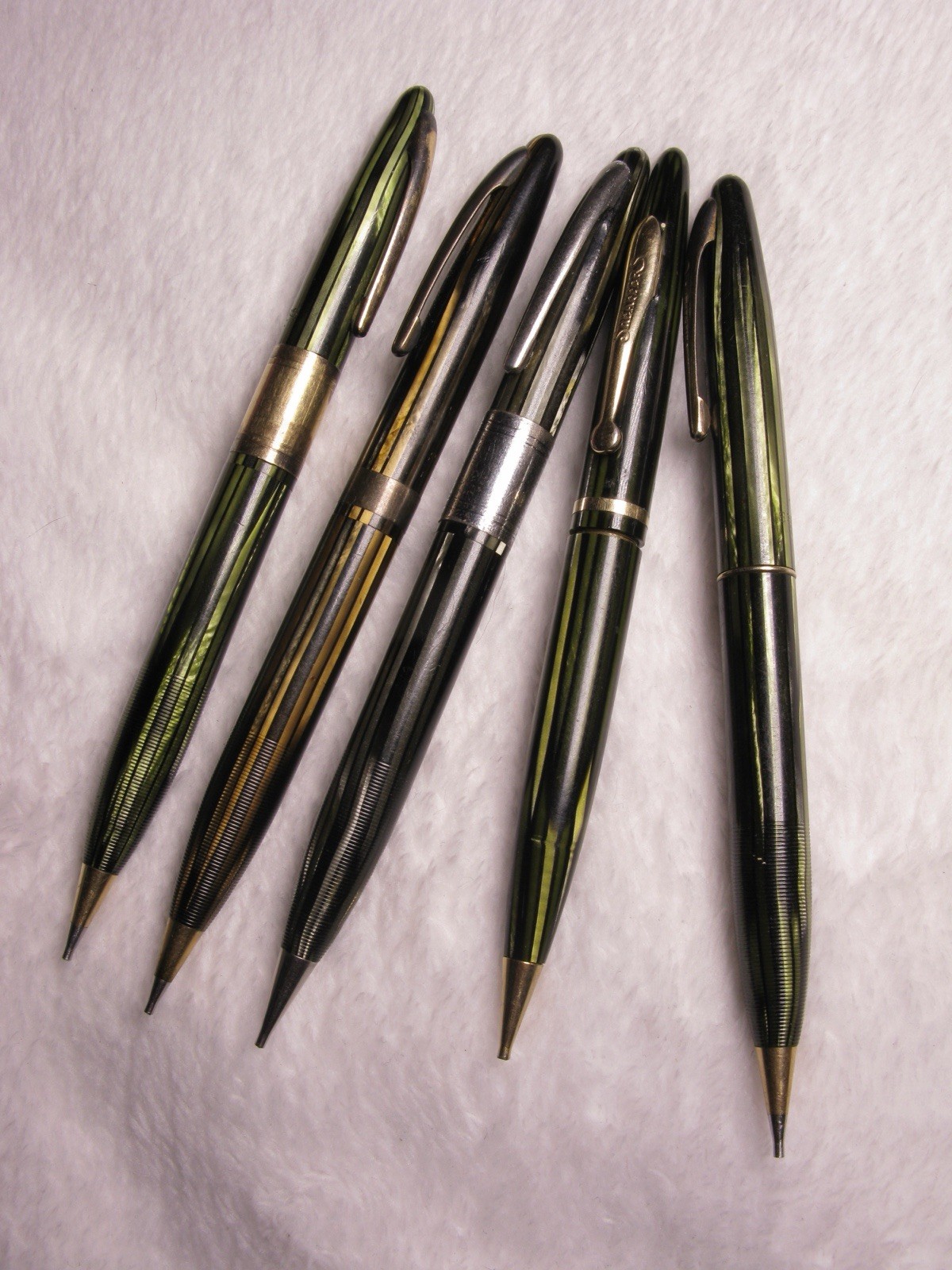 Sheaffer’s Working Mechanical Pencils 0.9mm Lot of 5 Striped