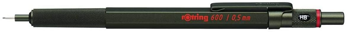 Rotring 600 Pencil Green Knurled Grip 0.5 mm Hexagonal Pencil New In Box