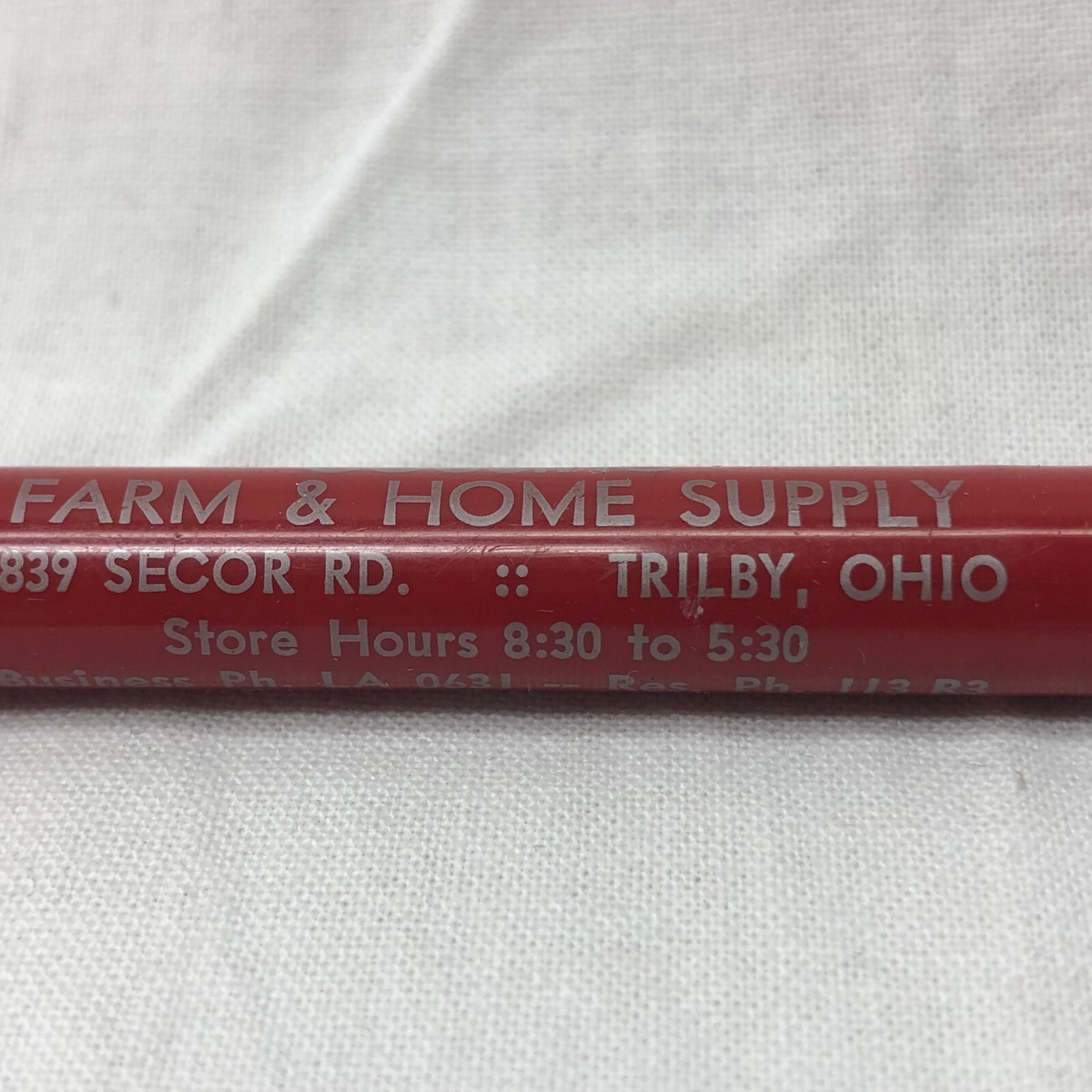 Vintage Redi Point Mechanical Pencil Advertising Trilby Ohio Cousino Farm Supply