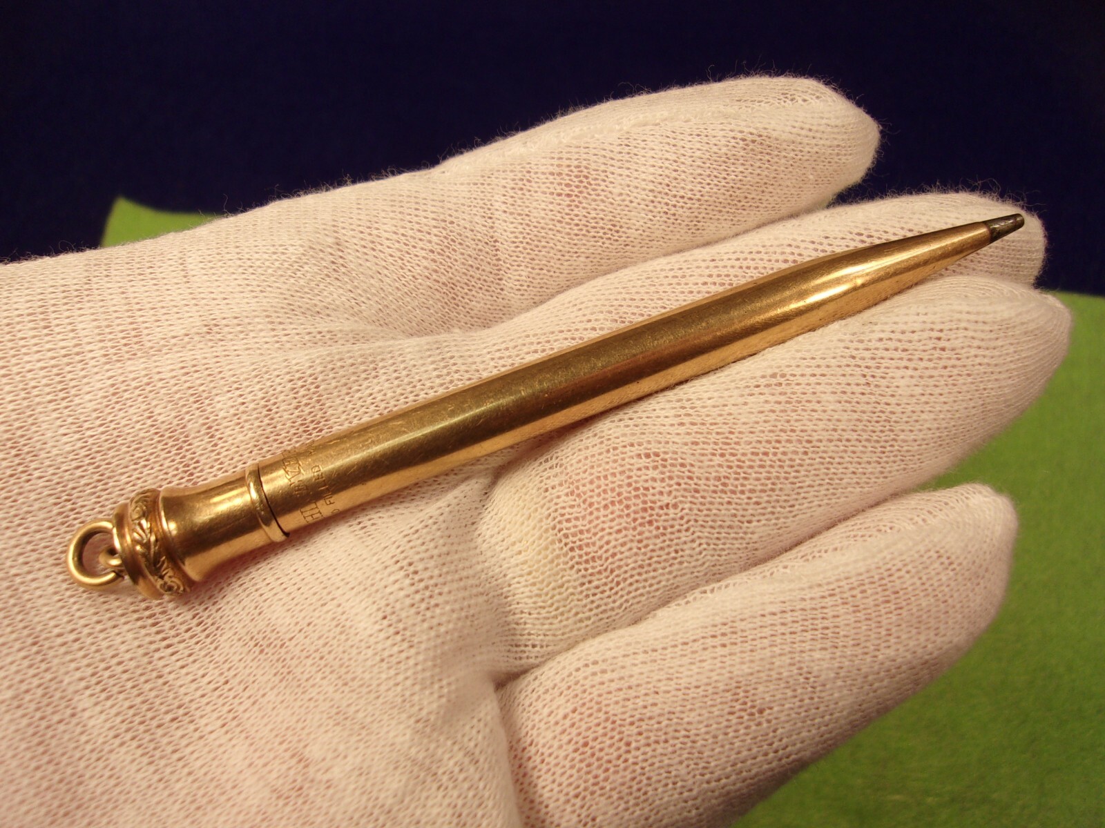 VERY NICE OLDER VTG ANTIQUE ROSE GOLD FILLED 4″ MECHANICAL PENCIL WAHL EVERSHARP