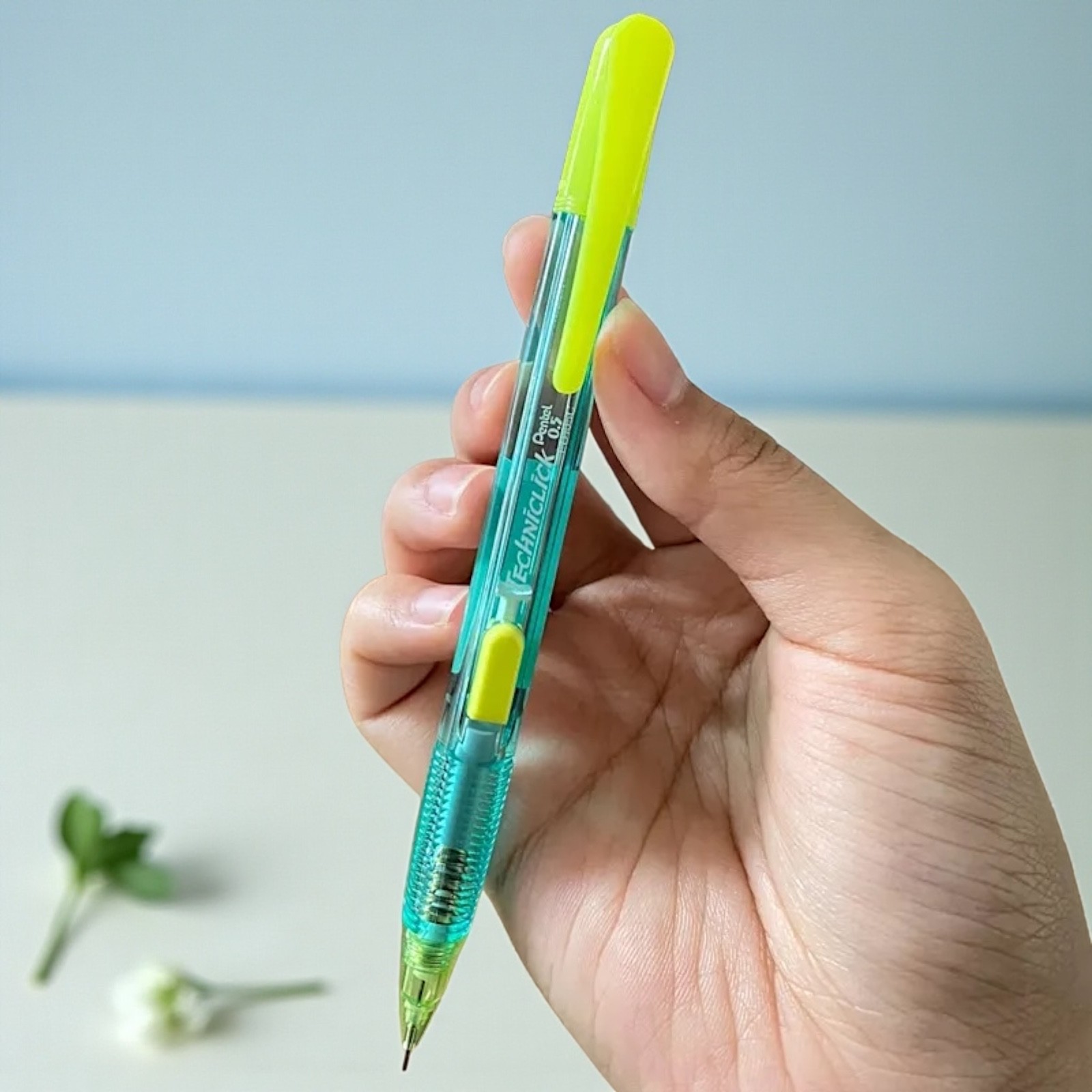 x12 Pentel Techniclick Mechanical Pencil 0.5 mm Slide Click Set Mix Color Kids