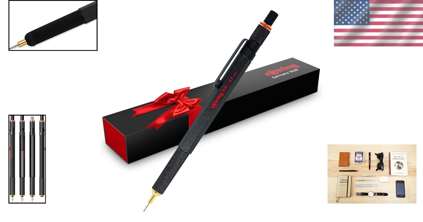 Sleek Rotring 800 Metal Mechanical Pencil 0.5mm – Perfect for Drafting & Design