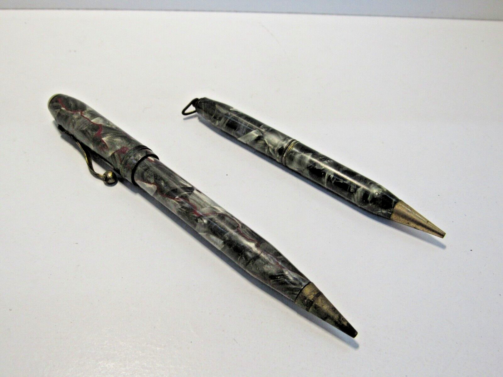 Vintage Wearever Pen and Mechanical Pencil Set Multicolor Celluloid As Is -A9
