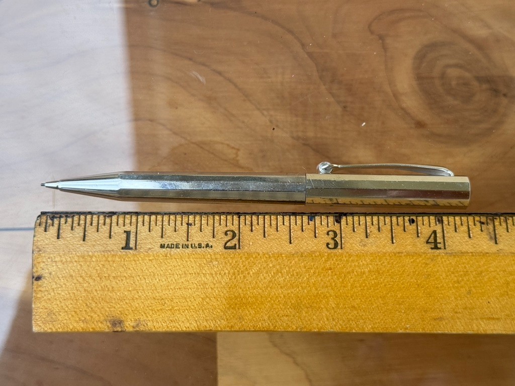 Vintage Omas 12 Side Faceted Sterling Silver Mechanical Pencil Made in Italy