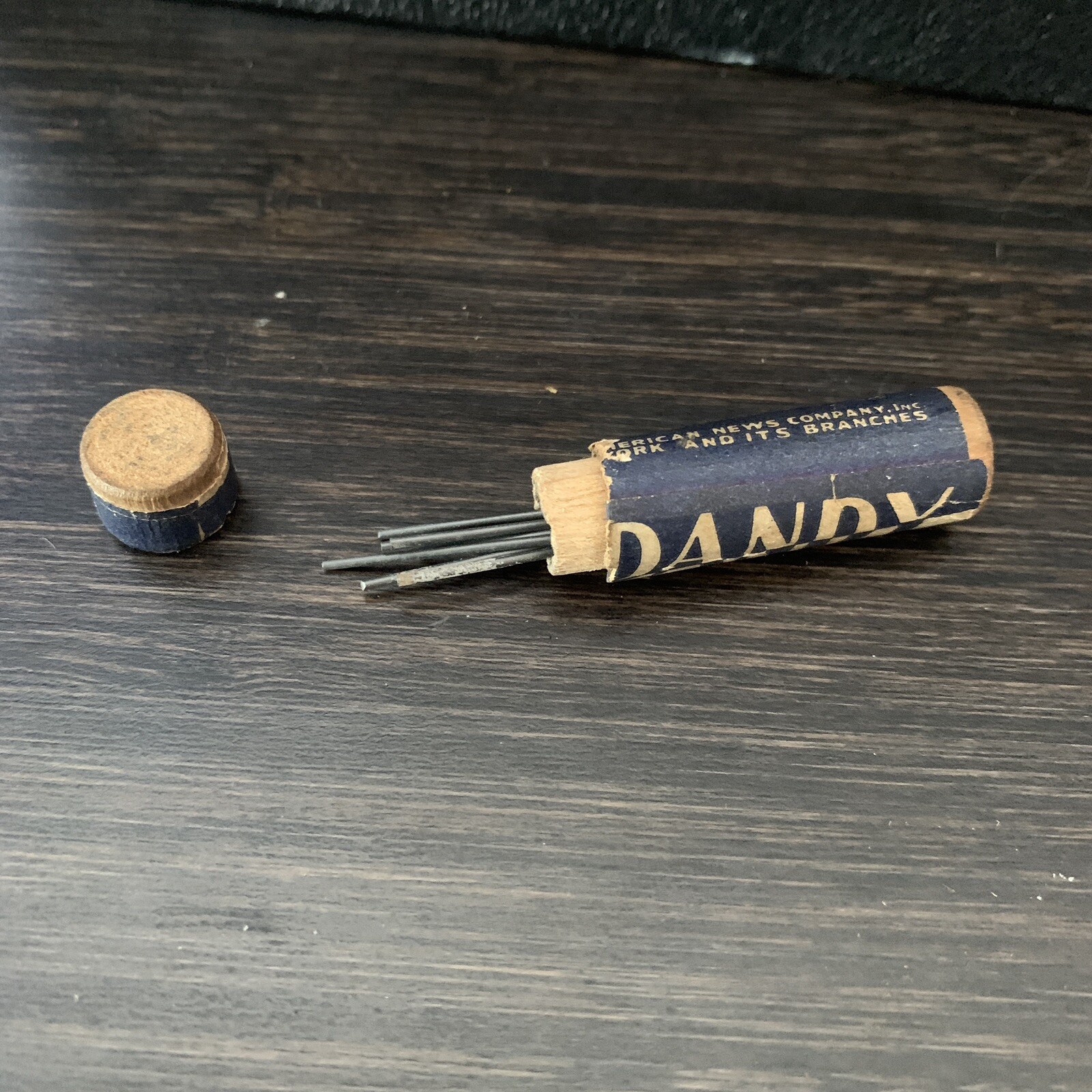 Dandy Mechanical Pencil Medium Soft Thin Leads S-1066 Wood Tube American News Co
