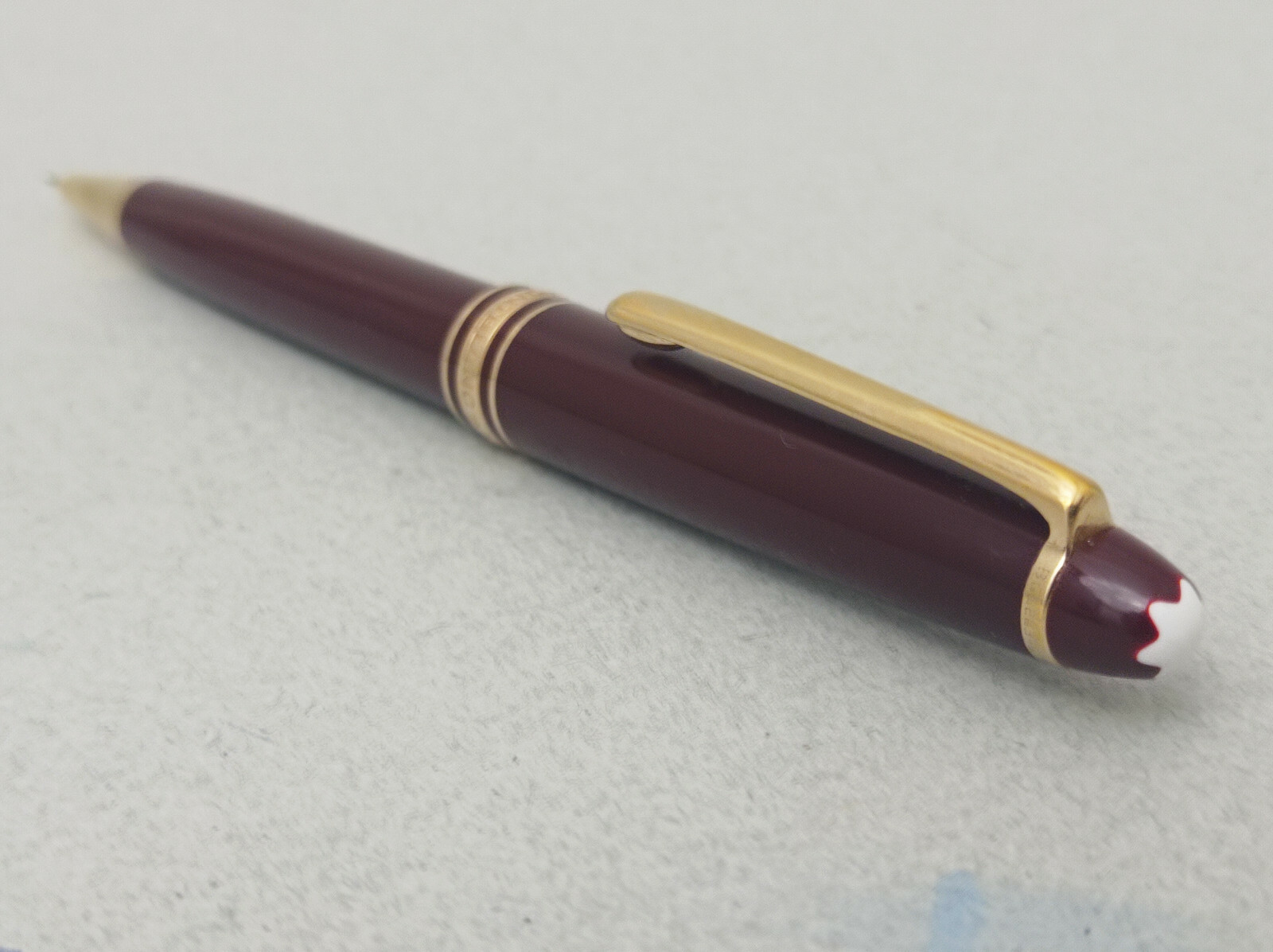 MONTBLANC MEISTERSTUCK 163 BURGUNDY MECHANICAL PENCIL VINTAGE EXCELLENT WORKING