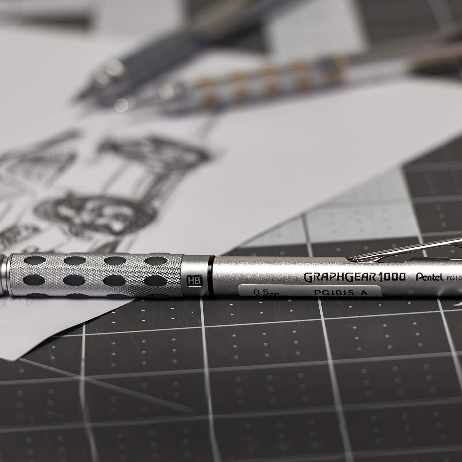 GraphGear 1000 Mechanical Pencil, 0.5mm Point Size, Black Barrel, 1 Each PG1015A