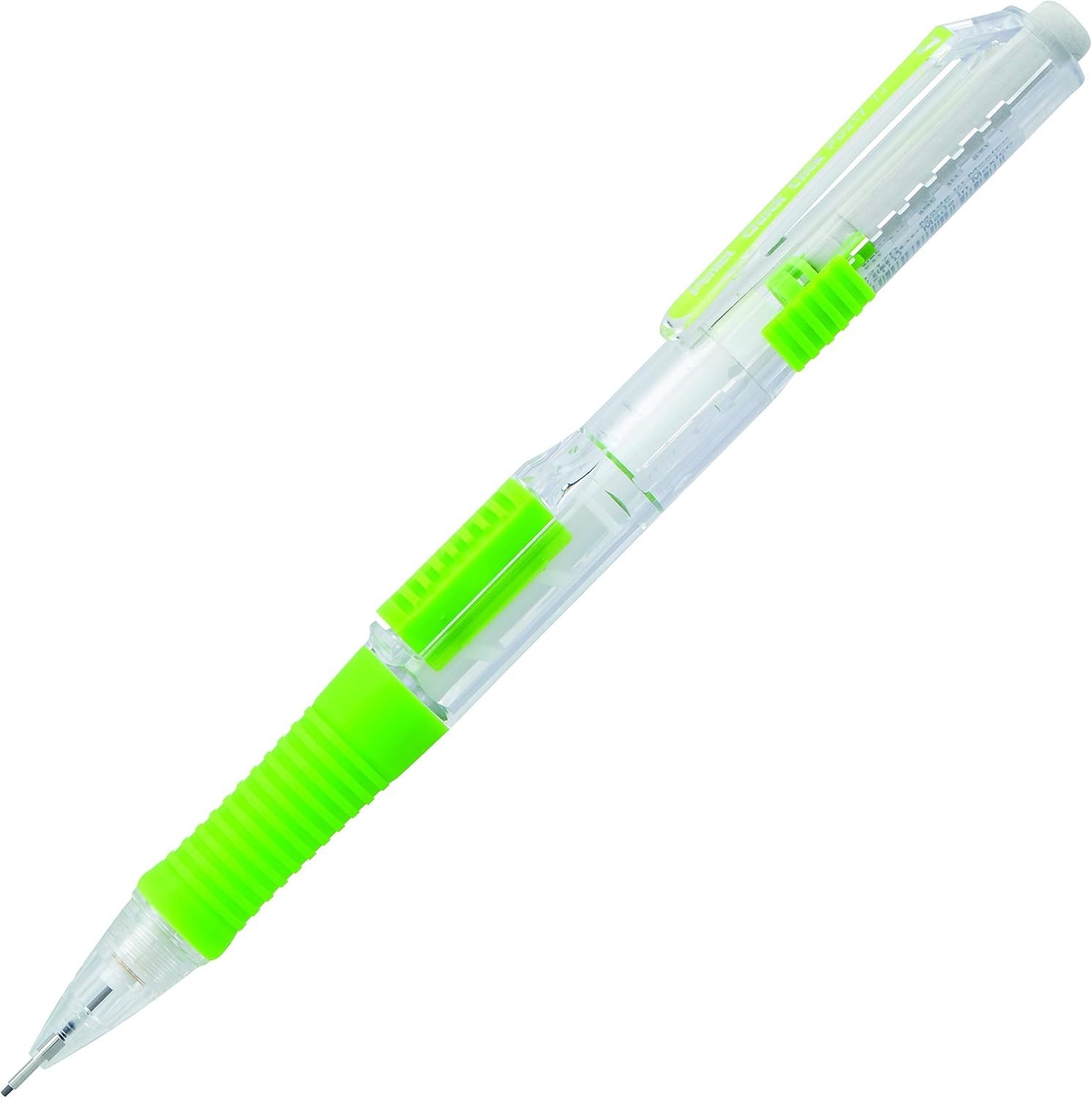 Fast Side-Advance 0.7mm Mechanical Pencils – Green Accents, Box of 12 for Adults