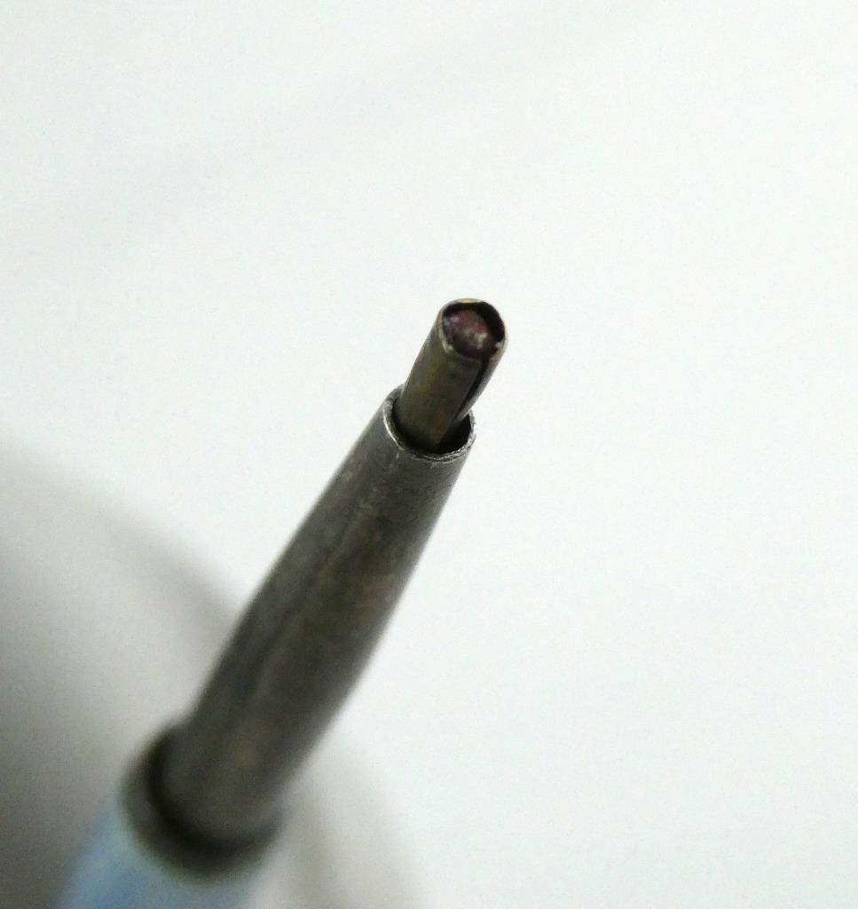 Vintage Gullioche Pale Blue Enamel Pencil Screwend Lead Up and Down