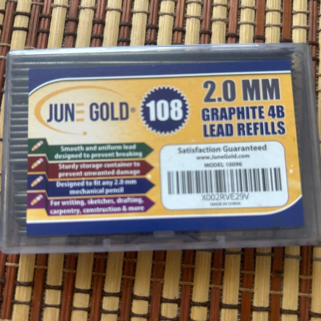 June Gold 108 2.0mm graphite core 4B 108 pieces