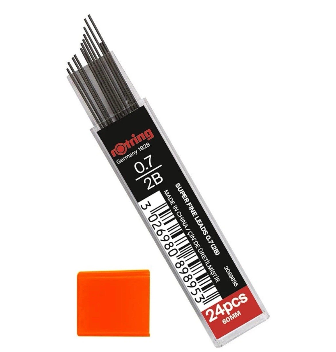 0.7Mm 2B Pencil Lead Refills for Mechanical Pencils, 96 Leads in Total, 4 Tubes