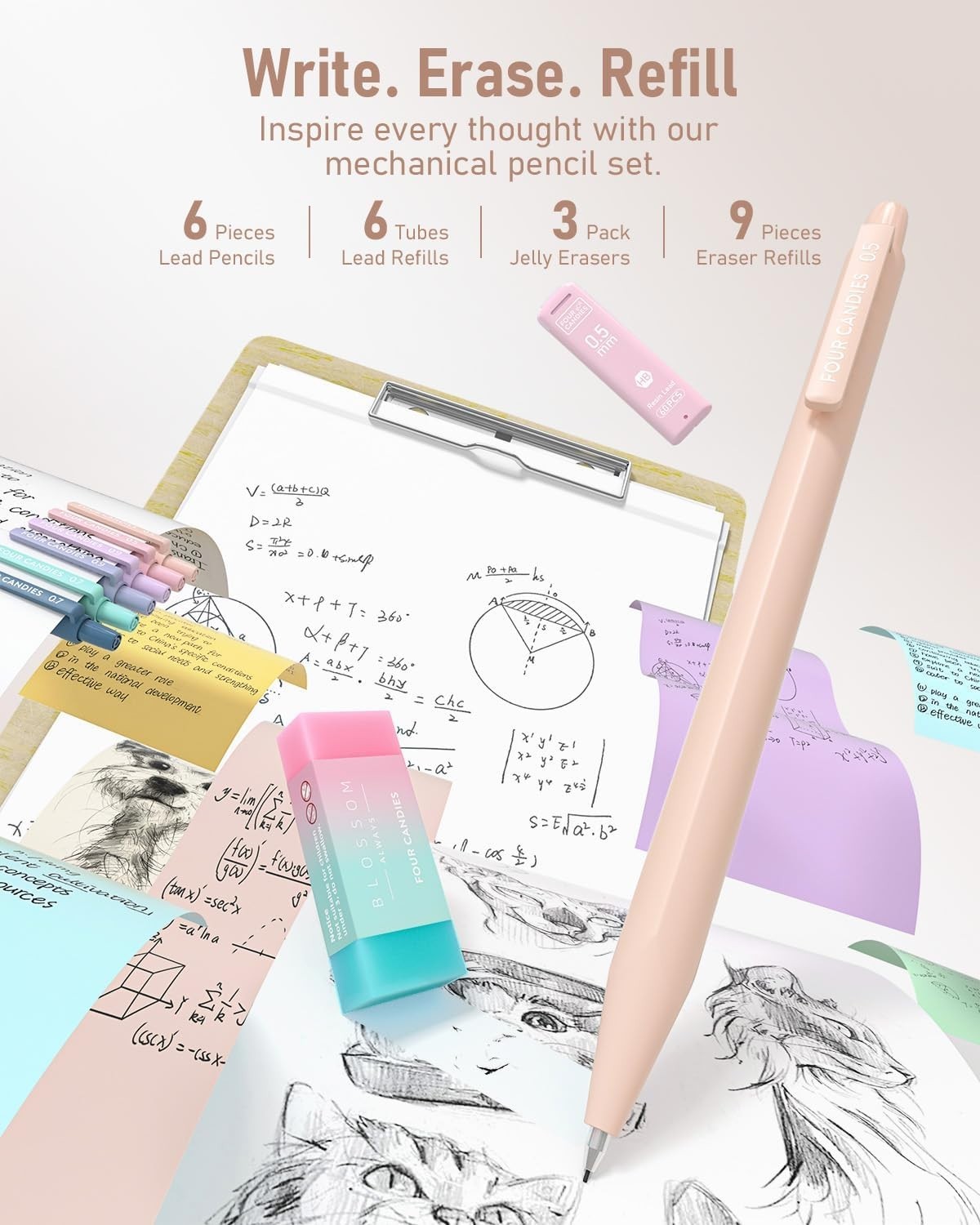 39 PCS Aesthetic School Supplies with Cute Pen Case, 12 Pastel Highlighters, …