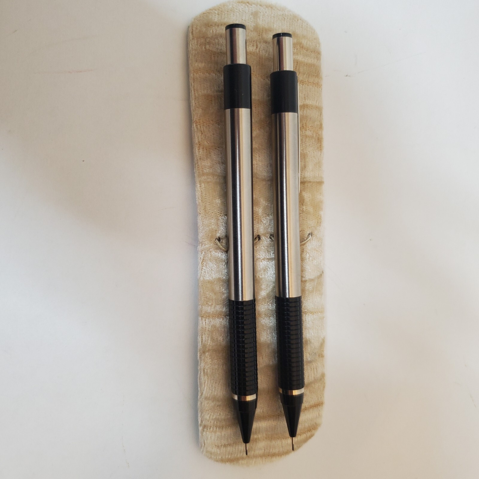 VTG Zebra Mechanical Pencil Lot of 2 M-301 0.5 Silver Black Grip Japan