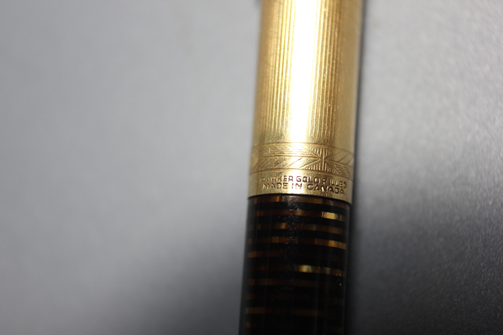 Rare Parker Imperial Vacumatic Pencil Gold Filled *Made in Canada, Golden Pearl