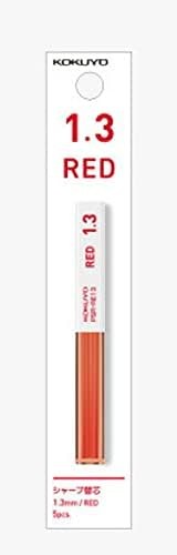 KOKUYO Sharp Replacement Core (Hanging Pack) 1.3mm Red Core 5 Pieces PSR-RE13-1P