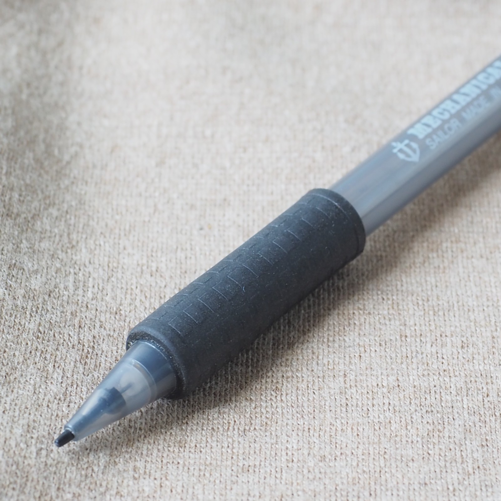 Vintage Sailor Mechanical Pencil 0.5mm Smoked Clear Anchor Logo 1970-1980s