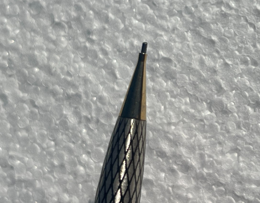 Vintage Sheaffer Imperial Sterling Silver Diamond Grid Mechanical Pencil Working