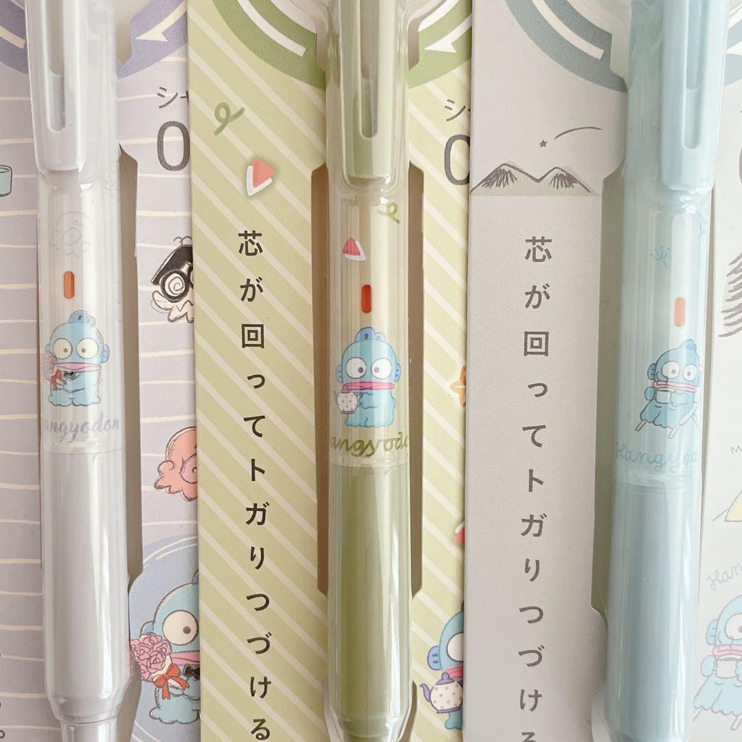Kurtoga Mechanical Pencil Mechanical Pencil SanRIO Hangyodon Limited 3 Pieces