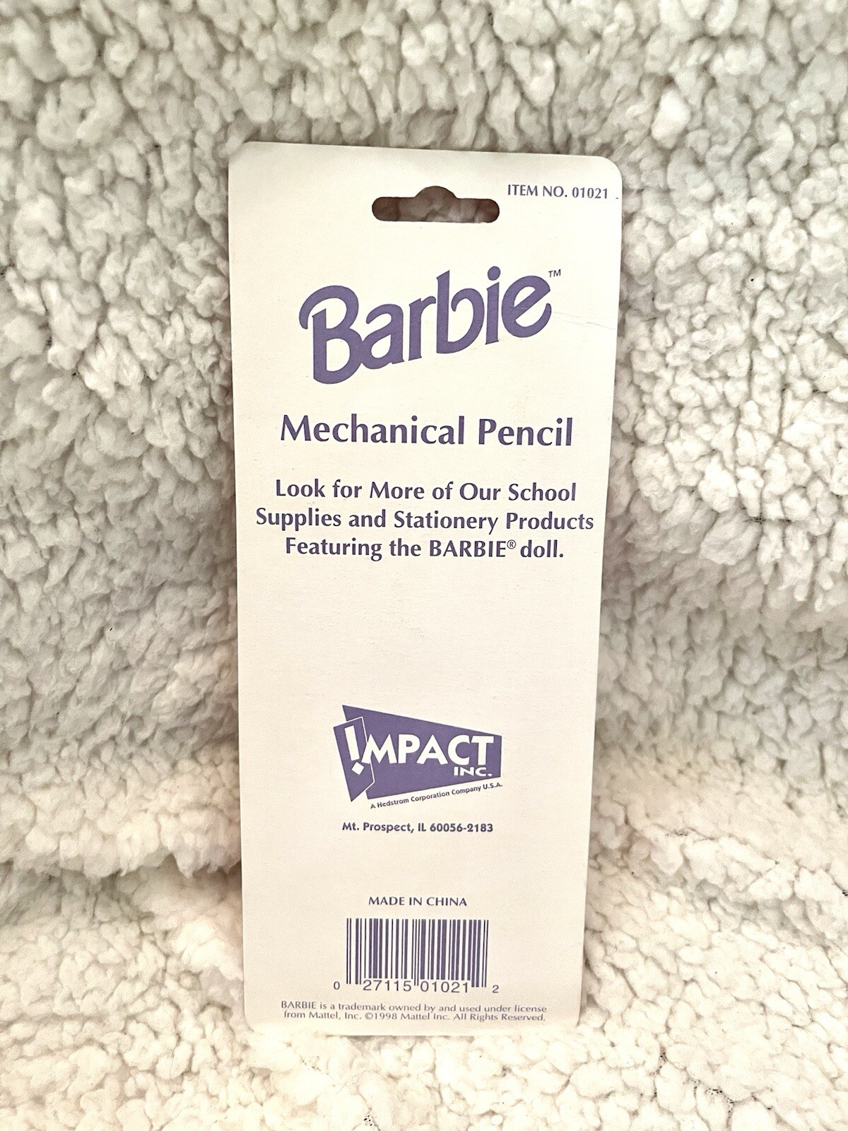 Vintage 1998 Mattel Barbie Mechanical Pencils in Original Packaging – 2pc NEW!