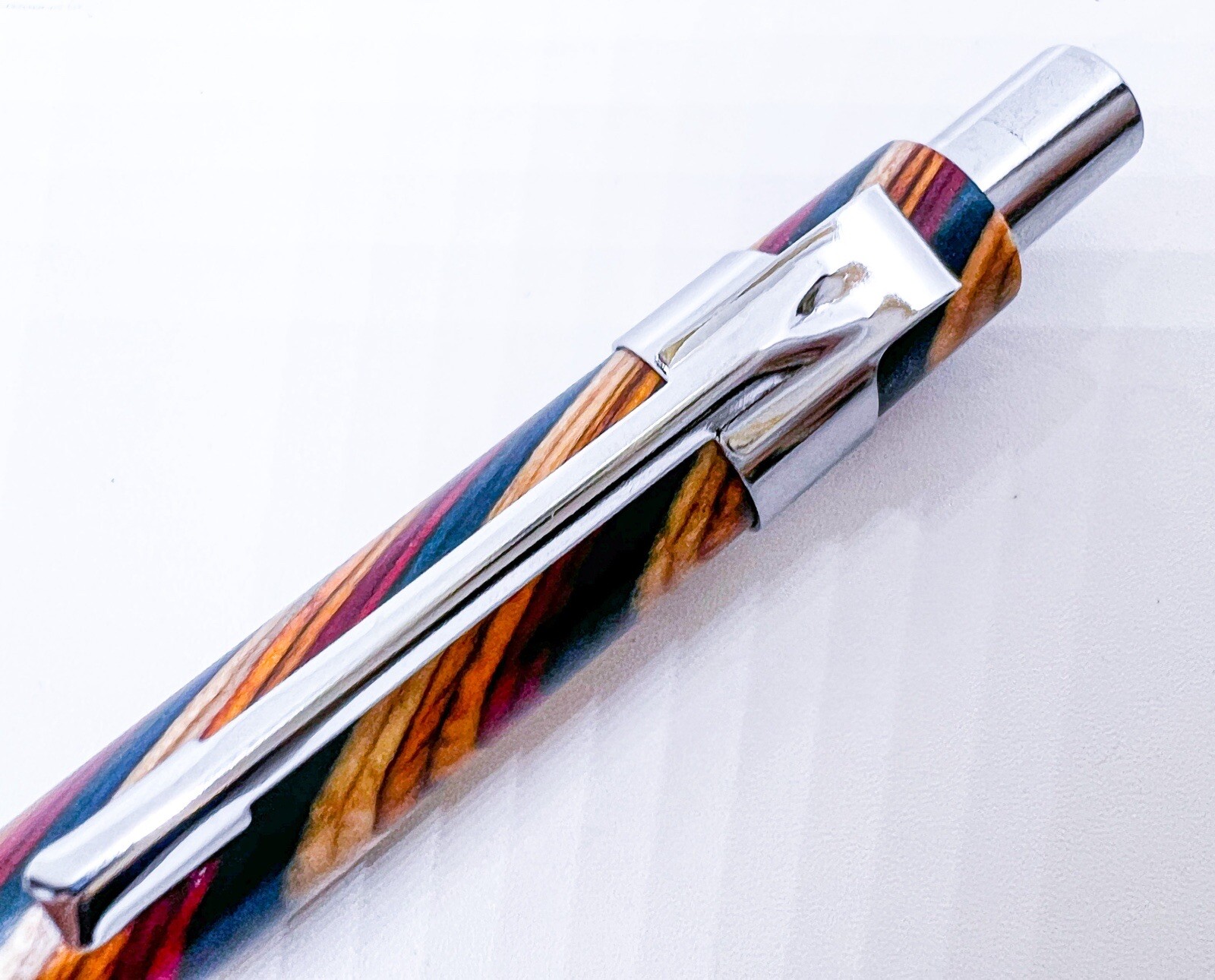 NEW Natural WOOD Rainbow Color MECHANICAL PENCIL 0.5mm Push Drafting