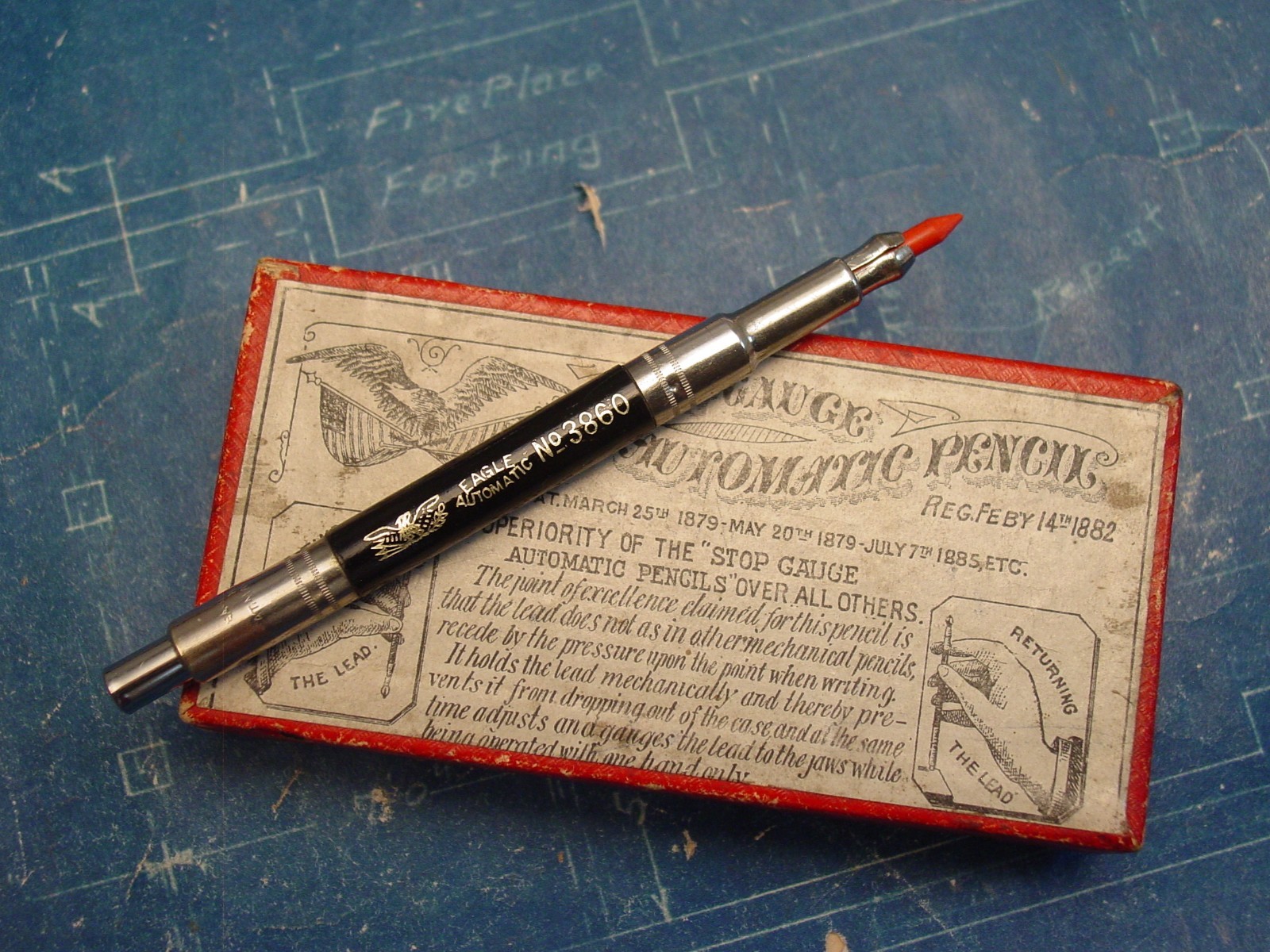 Vintage /Antique EAGLE 3860 NOS Mechanical Drafting Tool Leadholder Pencil