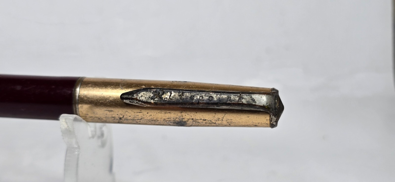 Vintage Ritepoint Mechanical Pencil Brown & Gold Tone USA Twist Mechanical