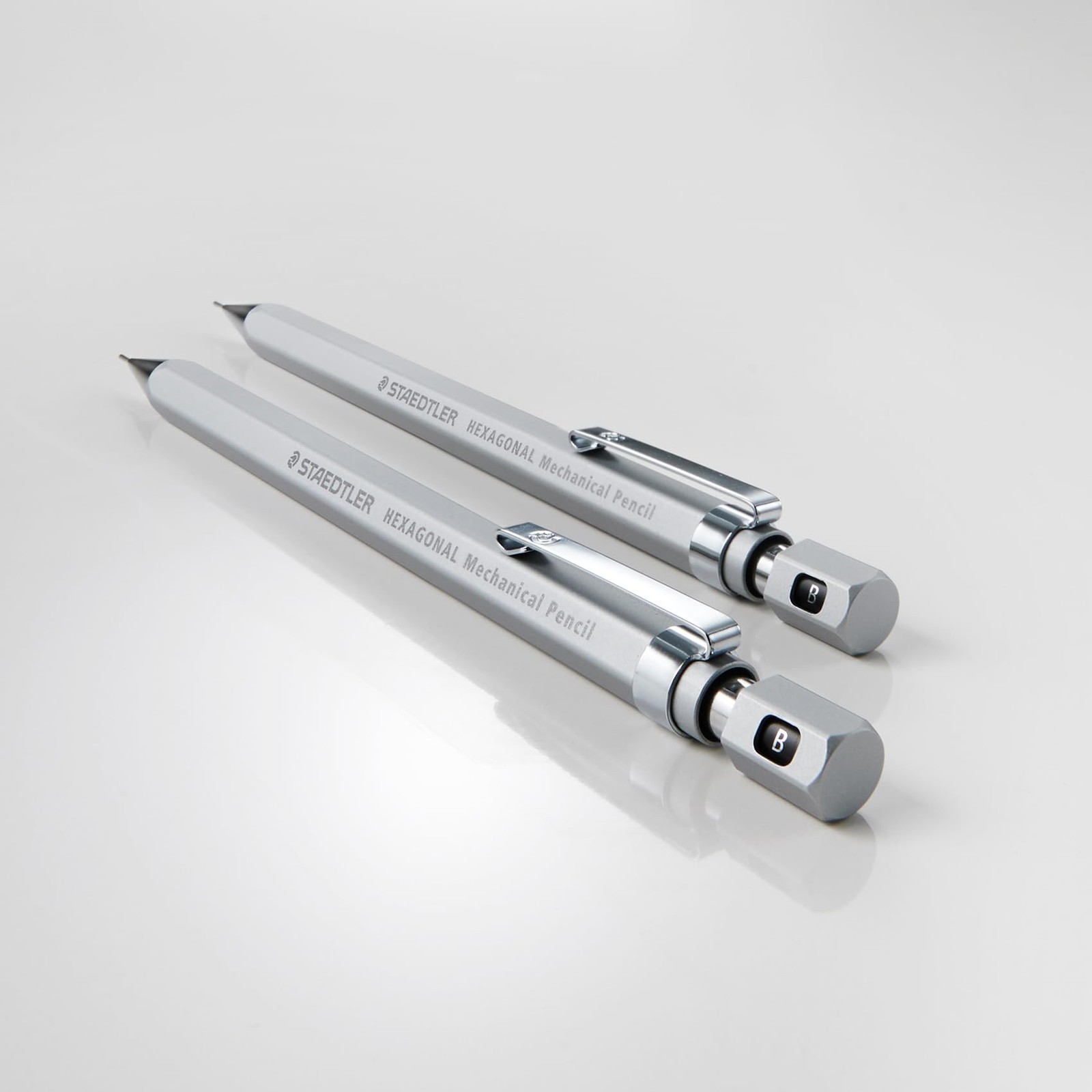 925 77-05S Hexagonal Mechanical Pencil, 0.5mm [Silky Silver]
