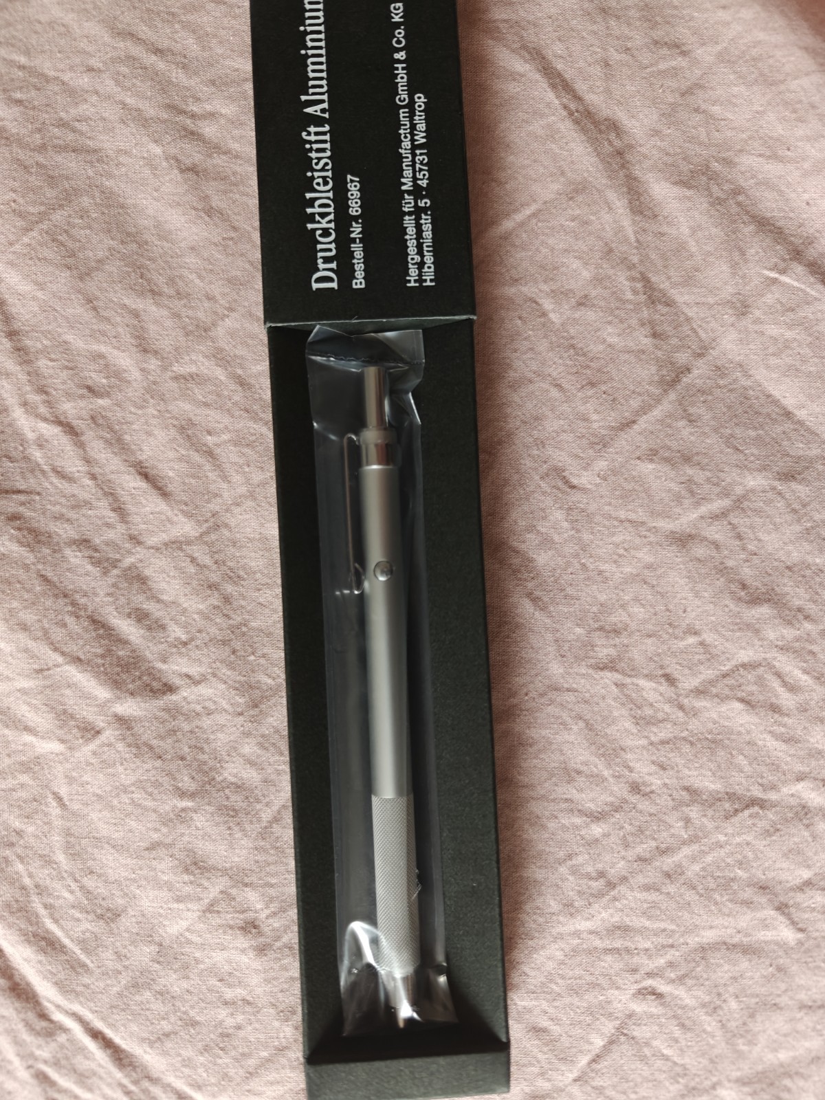 Manufactum Druckbleistift Aluminum 0.5 MM Mechanical Pencil