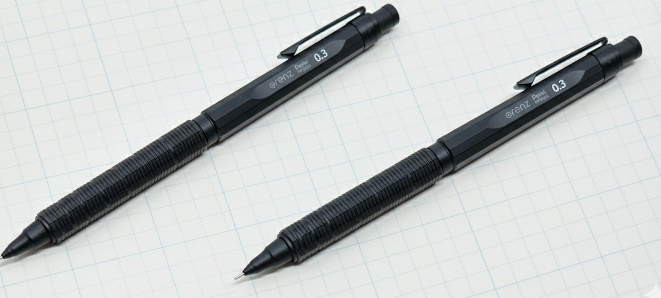 Pentel Orenznero Black Mechanical Pencil 0.3 Japan NEW