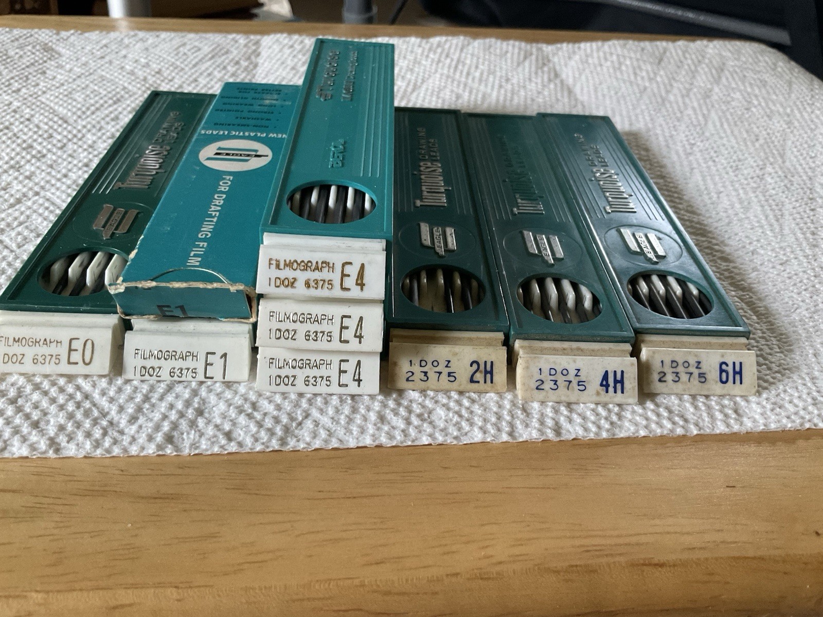 Turquoise Berol Drawing Leads 2375 & 6375 Asst.Quantities Lot 9 Pkgs