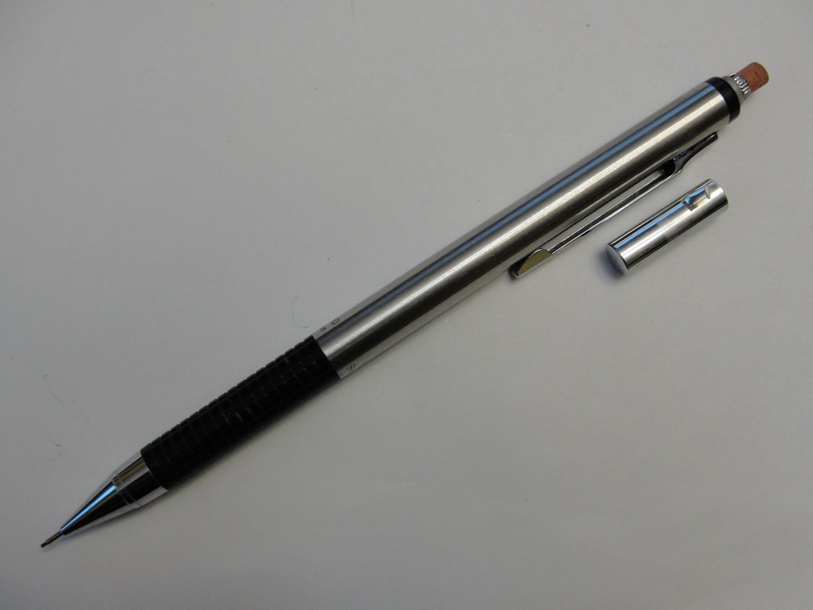 Scripto P350 Black Brushed Chrome 0.5mm Mechanical Pencil Sleeve Protector