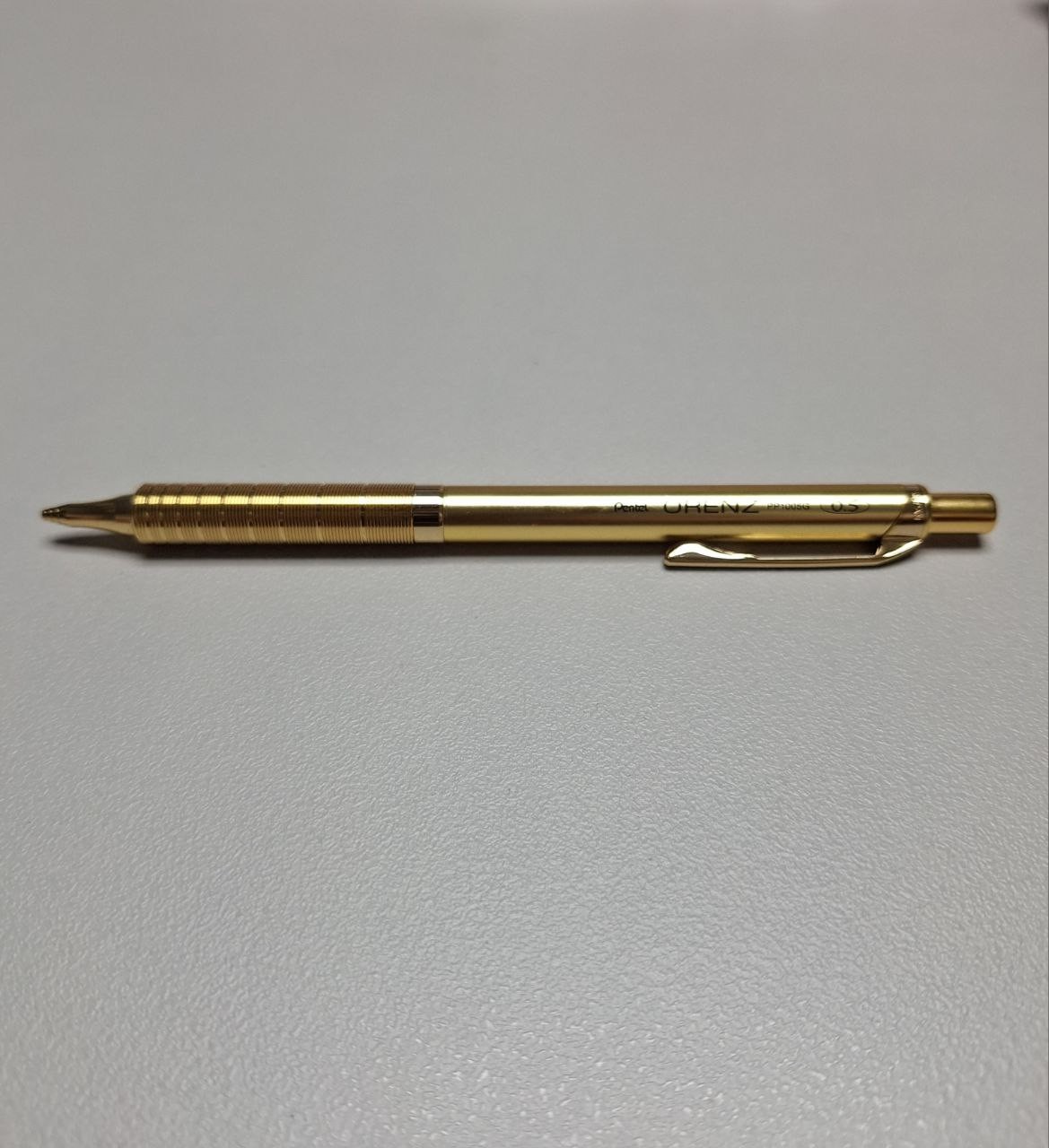 Pentel ORENZ Gold Metal Grip Mechanical Pencil Gold Limited Edition PP1005G 0.5