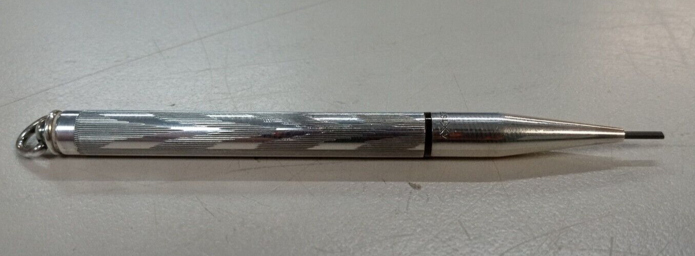 Vintage AXT 925 sterling silver small mechanical pencil PENDANT COLLECTORS USA