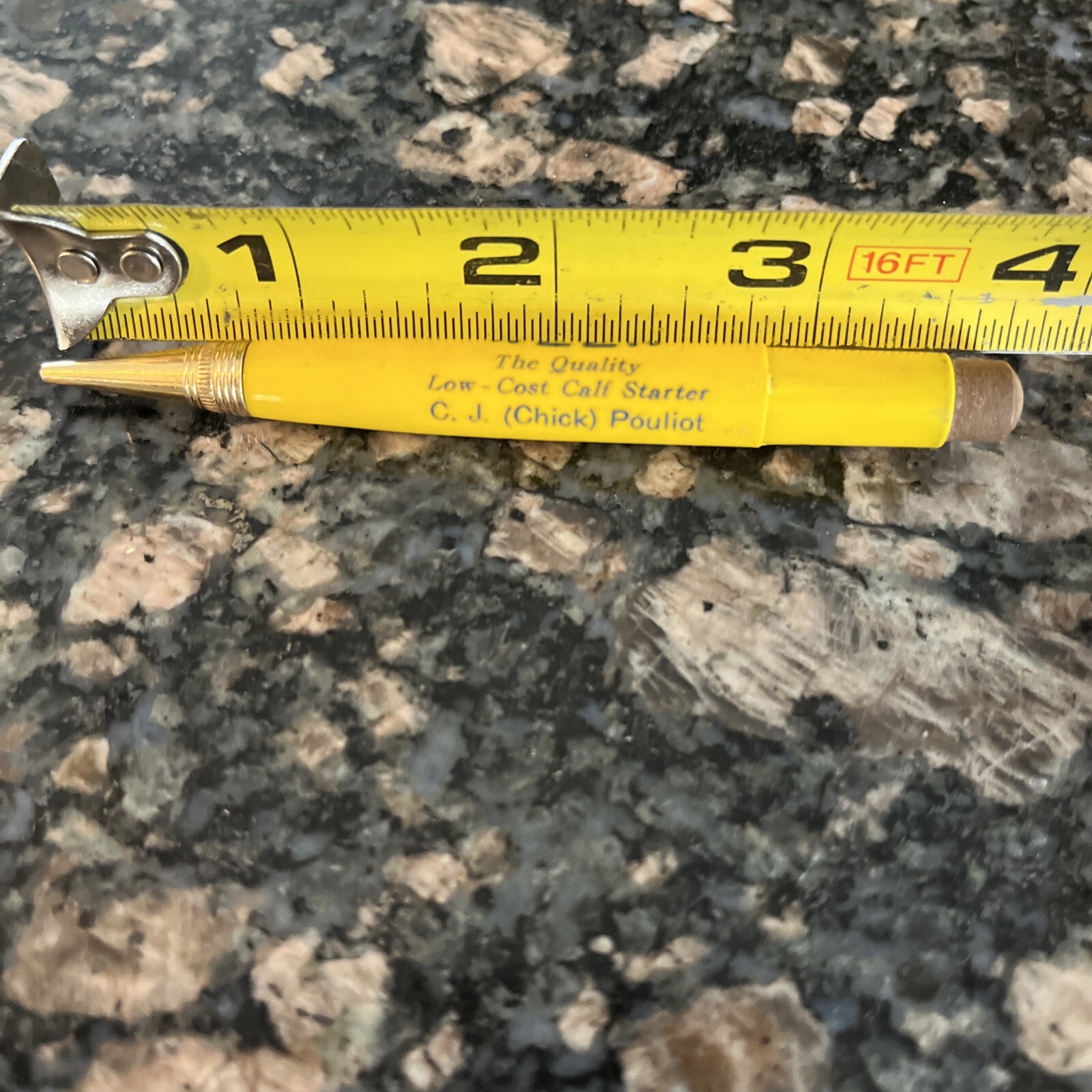 Vintage Mini Mechanical Pencil Advertising Calf Ween -C.J. (Chick) Pouliot